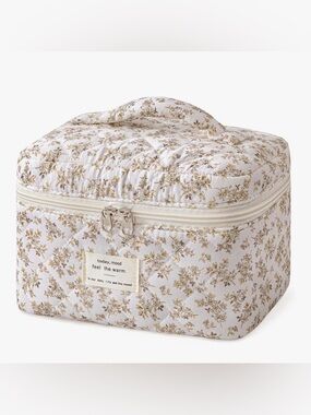 Quilted Makeup Bag for Women